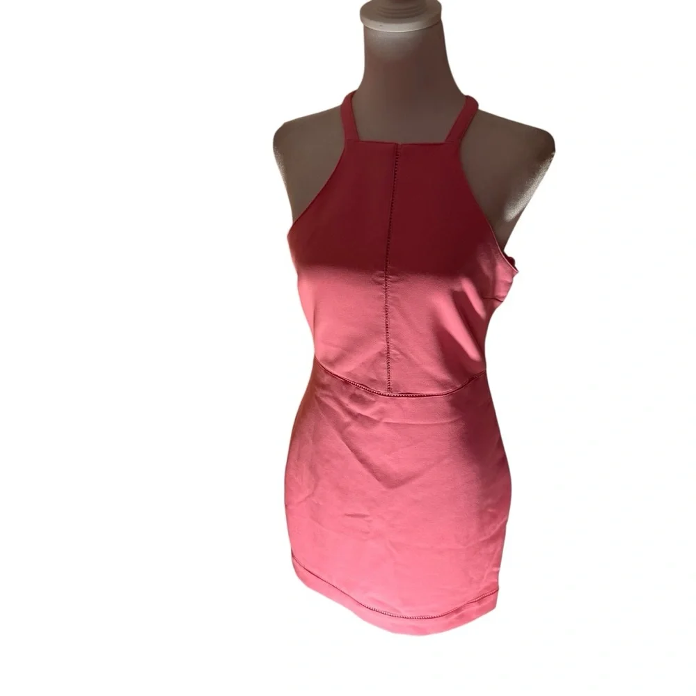 Elizabeth and James Pink Halter Neck Dress Size 8 - Picture 1 of 7